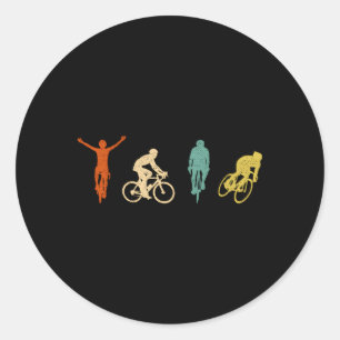 Cykelcykelcykel Cykling Cyclist Runt Klistermärke