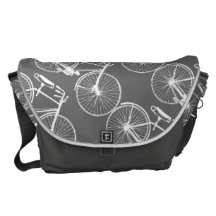 Cykelcykeln/du väljer bakgrundsfärg kurir väska