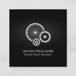 Cykelcykelns cykelreparationscykel fyrkantigt visitkort