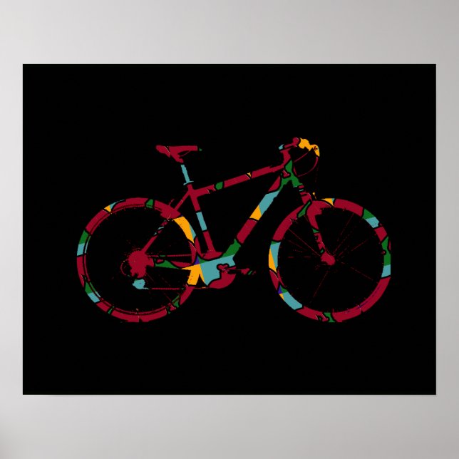 Cykelcyklar grafik poster (Framsidan)