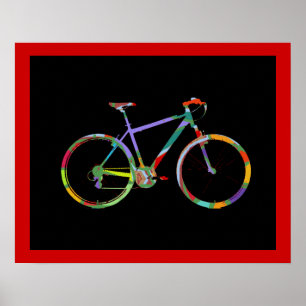 Cykelcyklar, tryckdekor poster