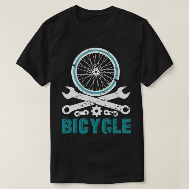 Cykelcykling Cyclist Cycling Tandem T Shirt (Design framsida)