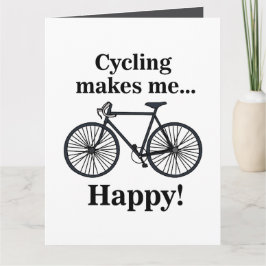 Cykelcykling Cyklist Birthday Kort