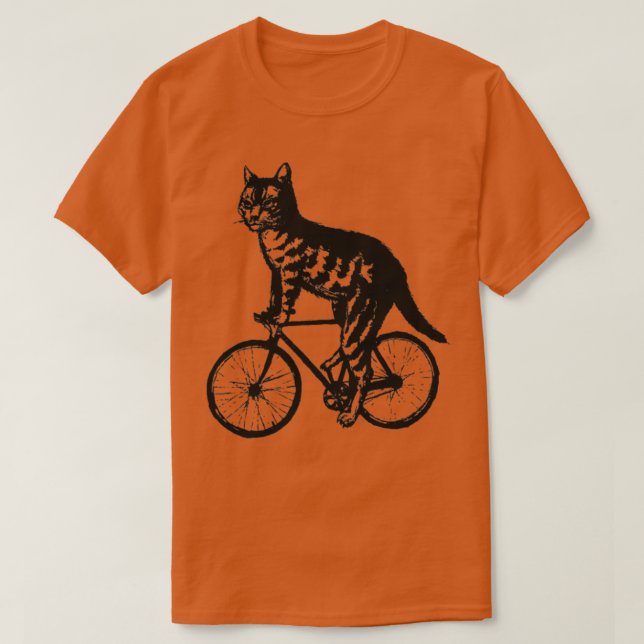 Cykelcykling för kattcykelcykel vid katt. t shirt (Design framsida)