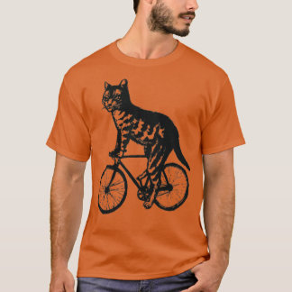 Cykelcykling för kattcykelcykel vid katt. t shirt