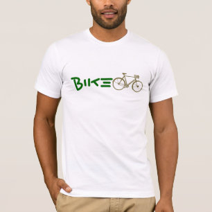 Cykelcykling, miljövänlig t-shirt