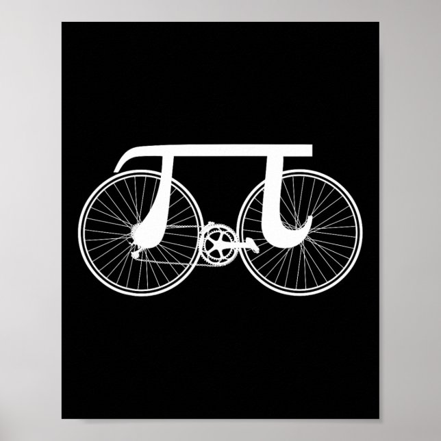 Cykelcykling Pi Day Pun Funny 14 3.14 Poster (Framsidan)