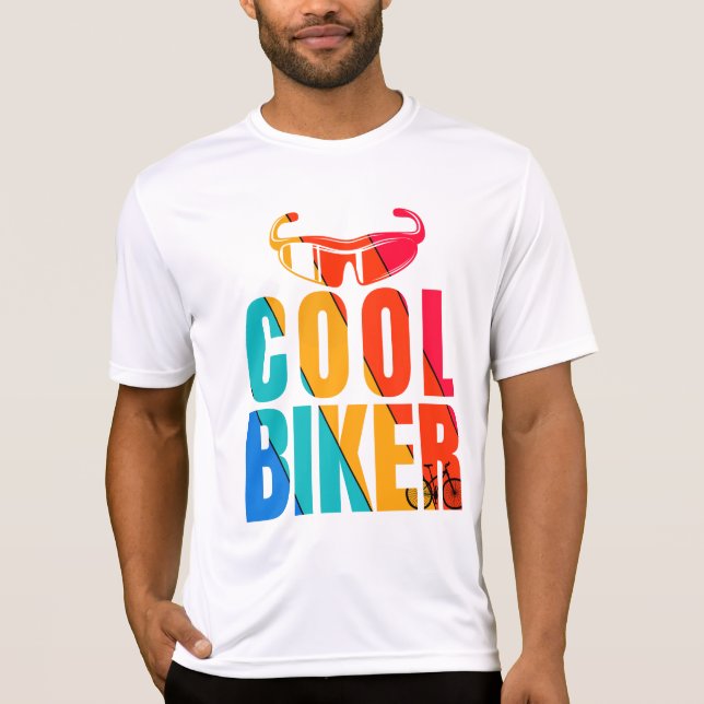 Cykelcyklisk coola av biker t shirt (Framsida)