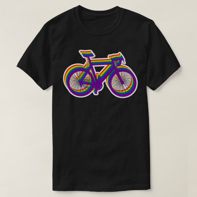 Cykelcykliska cykler för homosexuellhetscykler för t shirt (Design framsida)