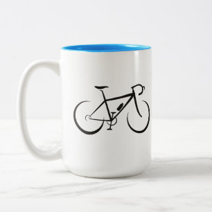Cykelcykliska cykliska cyklar för coola utomhus Två-Tonad mugg