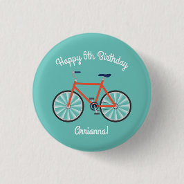Cykelcykliska cykliska cykliska Födelsedagsfest Knapp