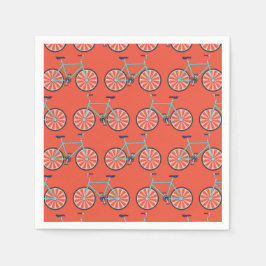 Cykelcykliska cykliska cykliska Födelsedagsfest Pappersservett