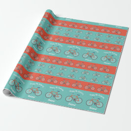 Cykelcykliska cykliska cykliska Födelsedagsfest Presentpapper