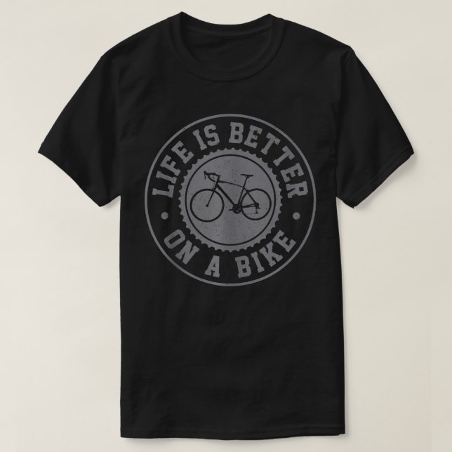 Cykelcykliska cykliska cyklister t shirt (Design framsida)