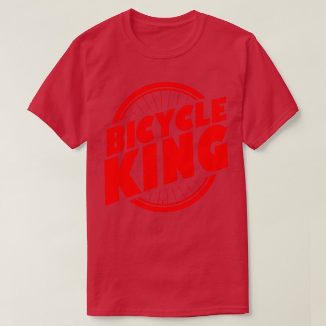 Cykelcykliskt cyklingsgåva från Kung för manlig cy T Shirt (Design framsida)