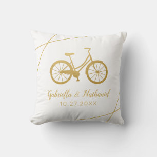 Cykelcyklist Bröllop Gift Kudde