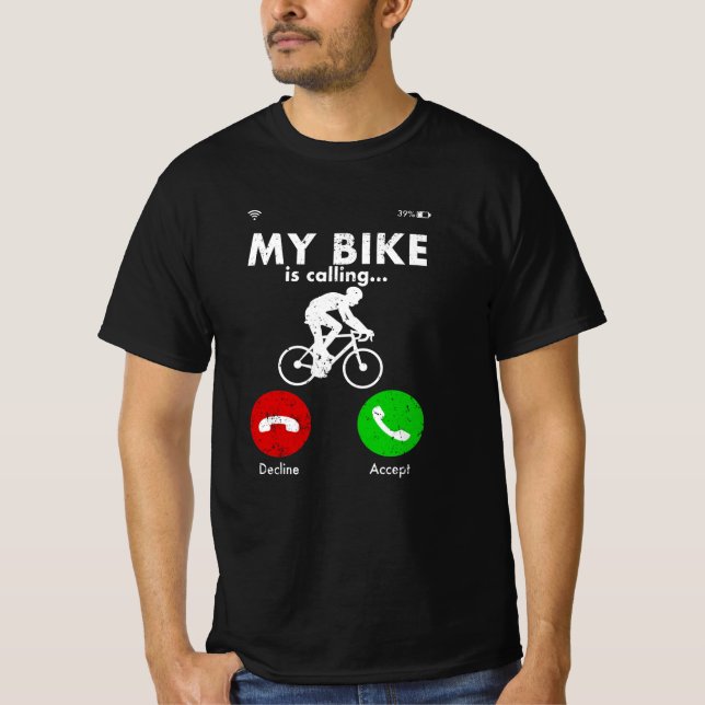 Cykelcyklist Ljuny Presentpresentationsidea T Shirt (Framsida)