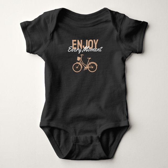 Cykeldesign - njut av varje ögonblick t shirt (Framsida)
