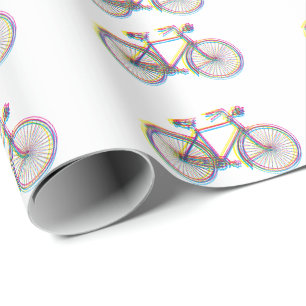 Cykeldesign som slår in papper presentpapper