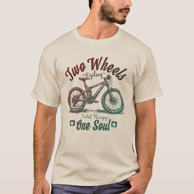 Cykeldesign T-shirt Unisex  (Framsida)