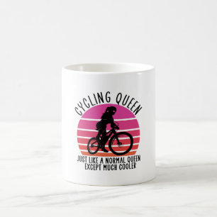 cykeldrottning utom mycket kylare kaffemugg