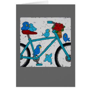 Cykelfågelkort Hälsningskort
