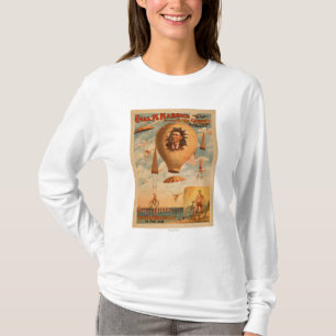 Cykelfallskärmen agerar i mitt--luft Theatre T-shirt