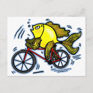 Cykelfisk (bike) vykort