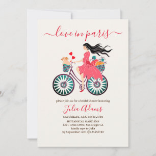 Cykelflickans bröllopsfest för höstens pumpor inbjudningar