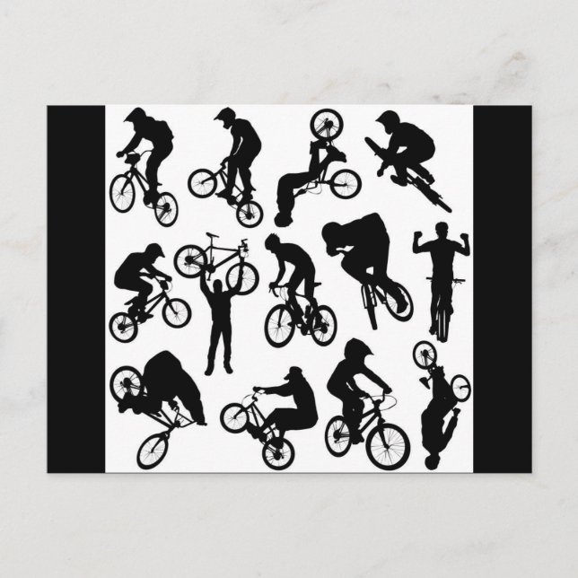 Cykelförare Vykort (Framsida)