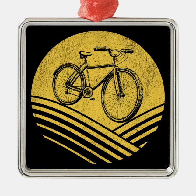 Cykelformgivning Julgransprydnad Metall (Framsidan)