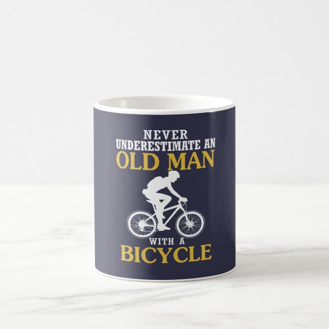 Cykelgamal man kaffemugg (Center)