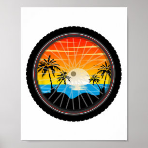 Cykelhjul Däck Mountainbike Fet Cykel  Poster