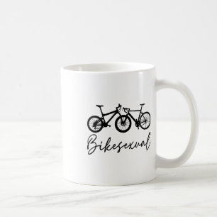 Cykelhomosexuell cykelälskare cykling mountainbike kaffemugg