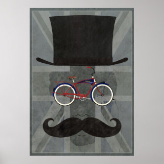 Cykelhuvud Poster