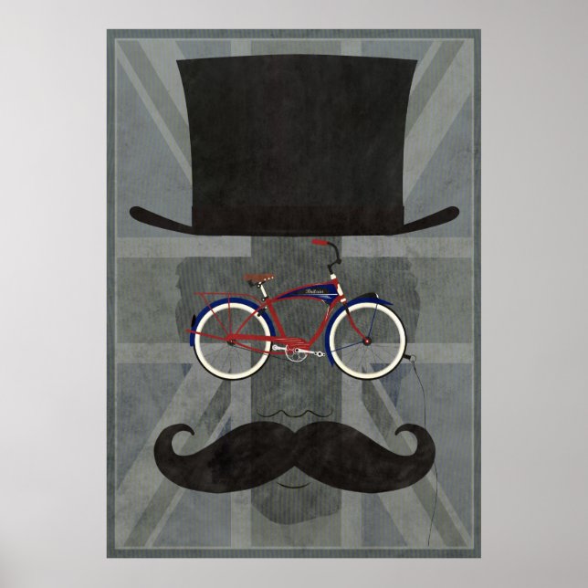 Cykelhuvud Poster (Framsidan)
