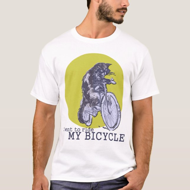 Cykelkatt T-shirt (Framsida)