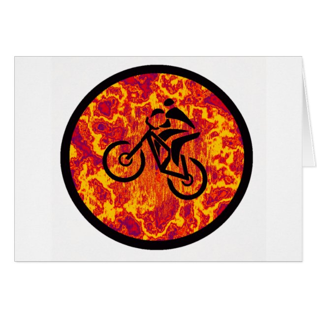 Cykelkicken utrustar hälsningskort (Framsidan Horizontal)