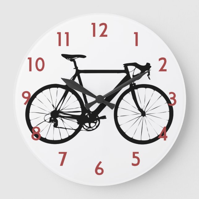 Cykelklocka - Cycle Bike Wall Clock - Cycle Stor Klocka (Framsida)