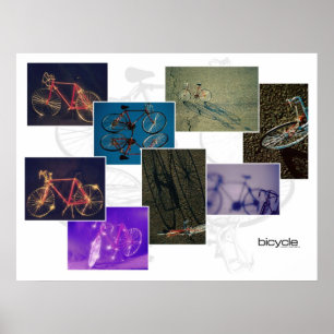 Cykelkollage Poster