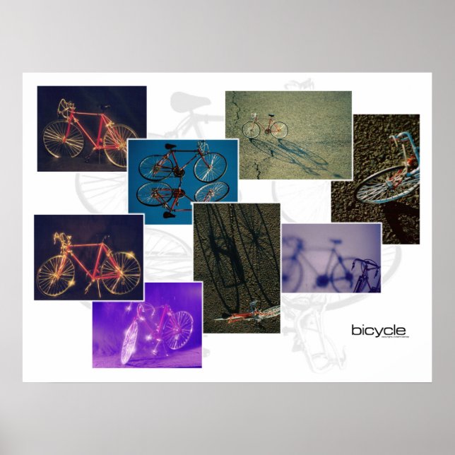 Cykelkollage Poster (Framsidan)