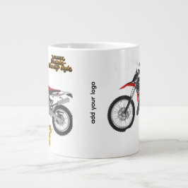 Cykelkonst för racing jumbo mugg