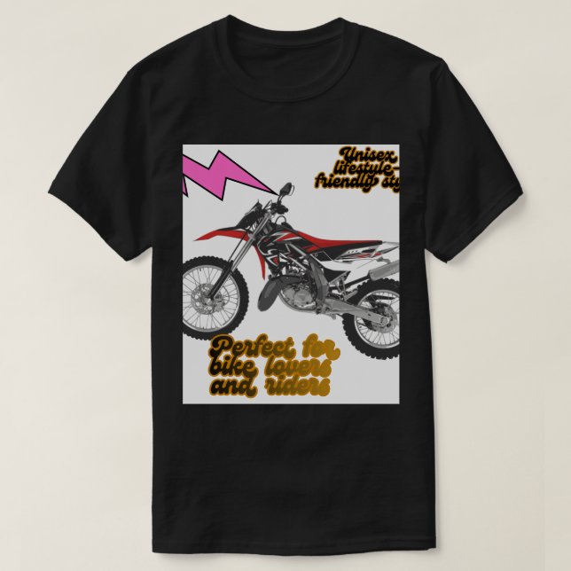 Cykelkonst för tävlingscykel t shirt (Design framsida)