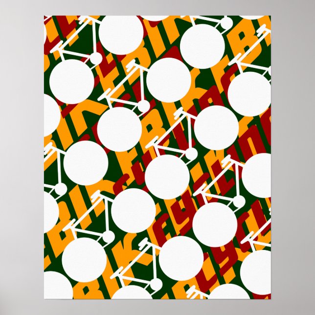 cykelkonst poster (Framsidan)