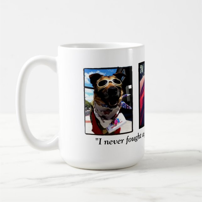 Cykelkrigaremugg 15 uns kaffemugg (Vänster)