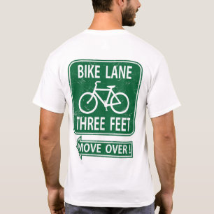 CykelLane 3 fot flyttning över! T-tröjaGRÖNT T Shirt
