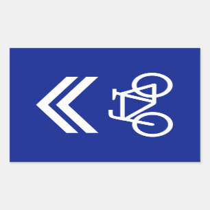 CykelLane Rektangulärt Klistermärke