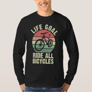 Cykellivscykelmålet rider alla bikes för cykliskt  t shirt