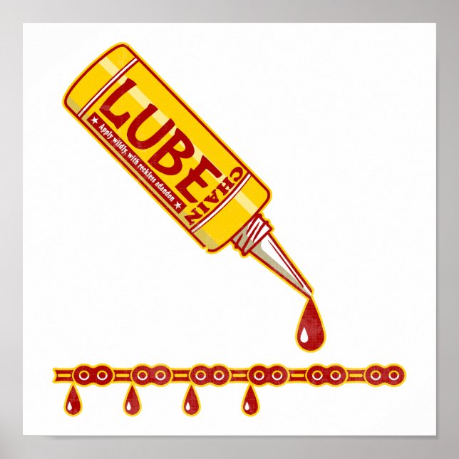 Cykelmekanism för motorcykellub poster (Framsidan)