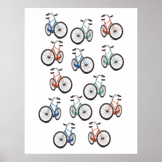 Cykelmönster Poster (Framsidan)